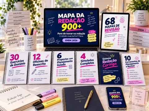 Mapa da Redação 900+: pacote completo